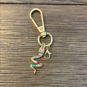 Tarte Gold Serpent Key Holder with Multicolored Accents